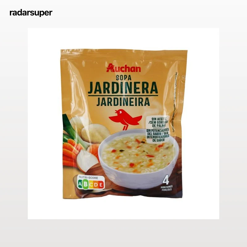 PRODUCTO ALCAMPO Sopa jardinera con conchitas 80 g.