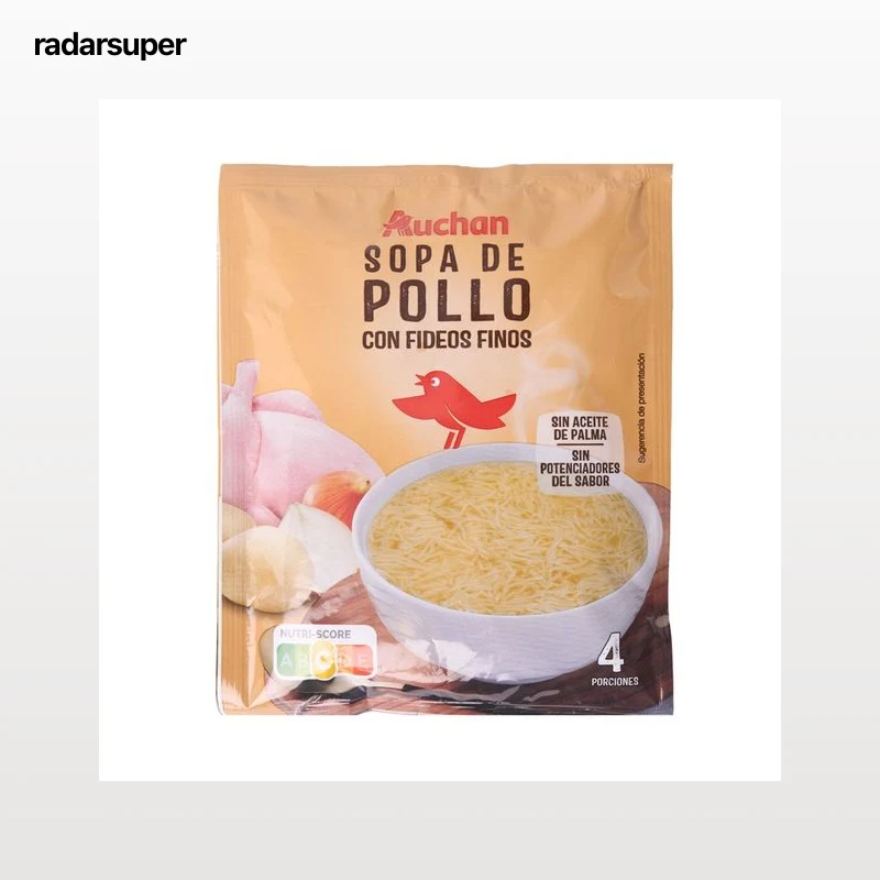 PRODUCTO ALCAMPO Sopa de pollo con fideos 72 g.