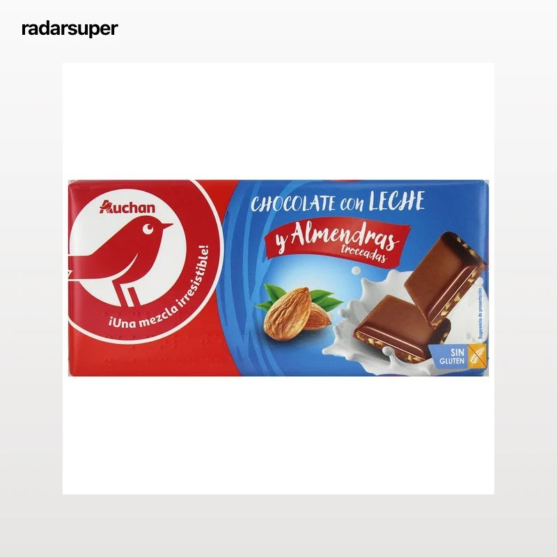 PRODUCTO ALCAMPO Tableta de chocolate con leche y almendras troceadas 150 g.