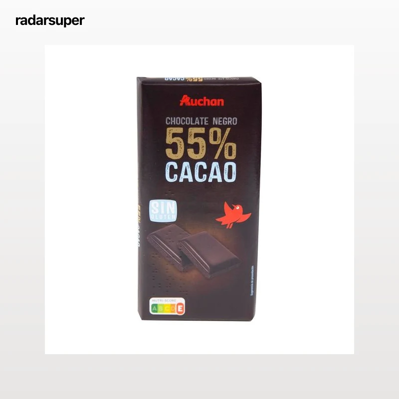 PRODUCTO ALCAMPO Tableta de chocolate negro 55% cacao 150 g.