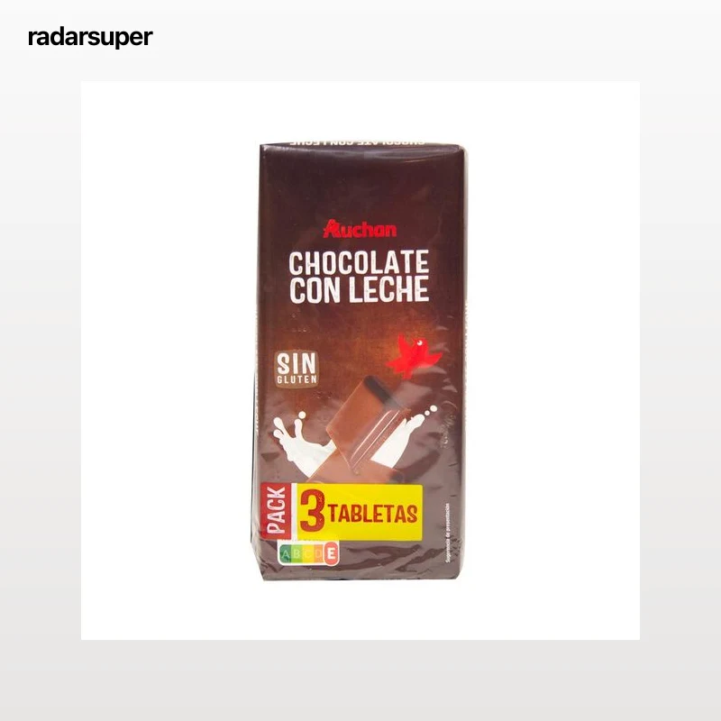 PRODUCTO ALCAMPO Tabletas de chocolate con leche  3 uds. 150 g.