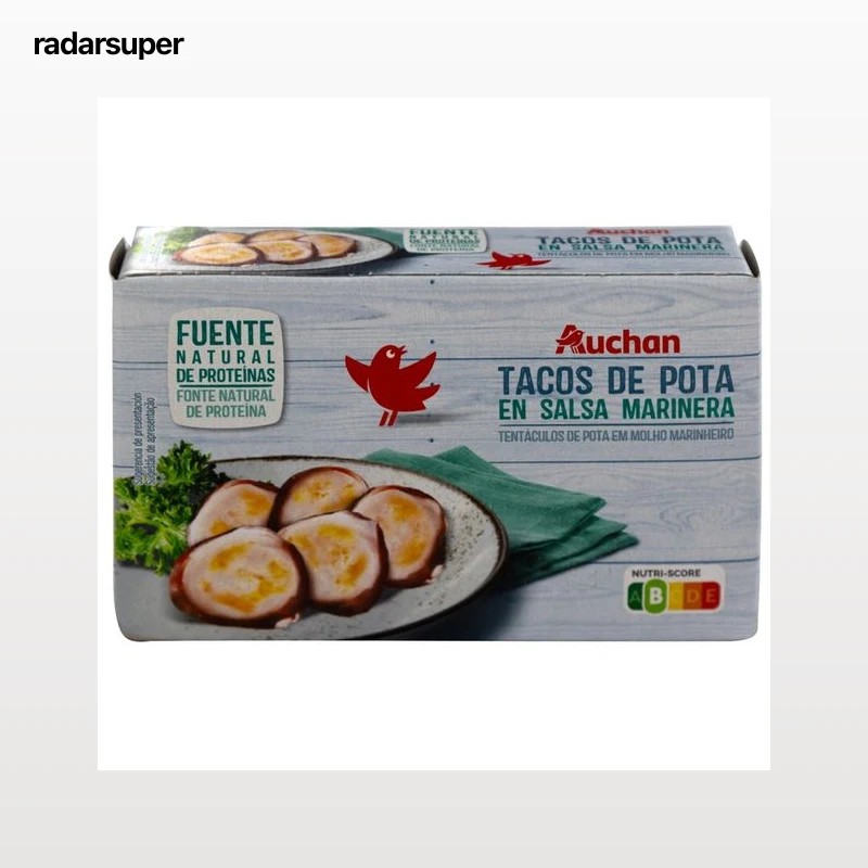 PRODUCTO ALCAMPO Tacos de pota en salsa marinera 72 g.