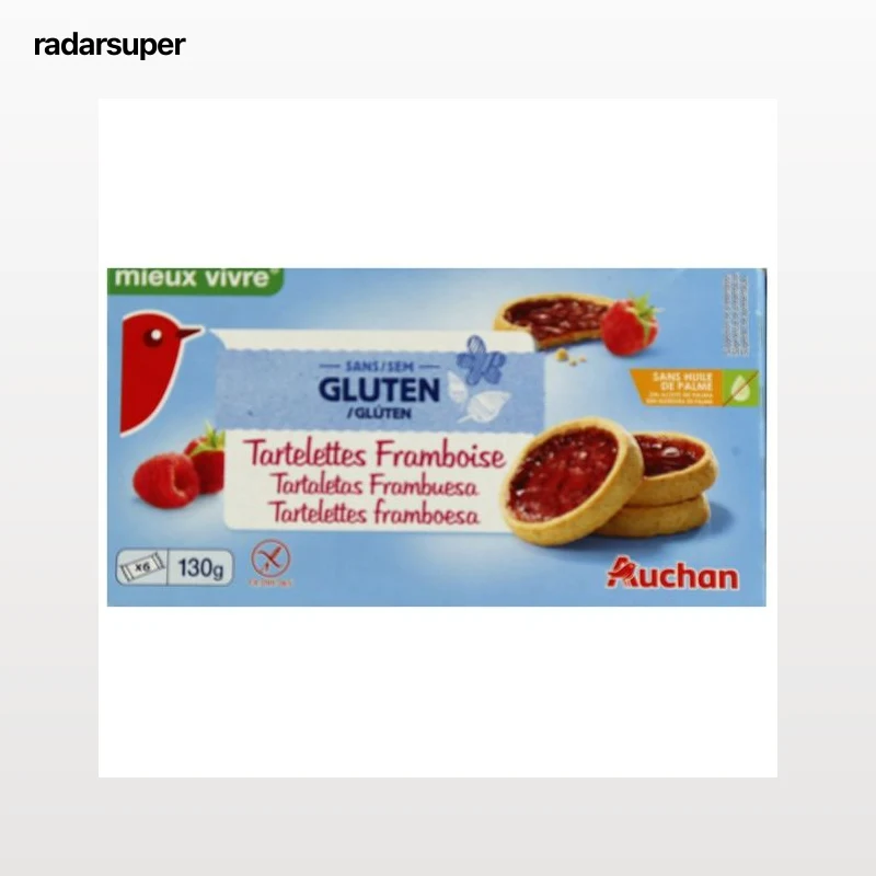 PRODUCTO ALCAMPO Tartaletas de frambuesa sin gluten PRODUCTO ALCMAPO 130 g.
