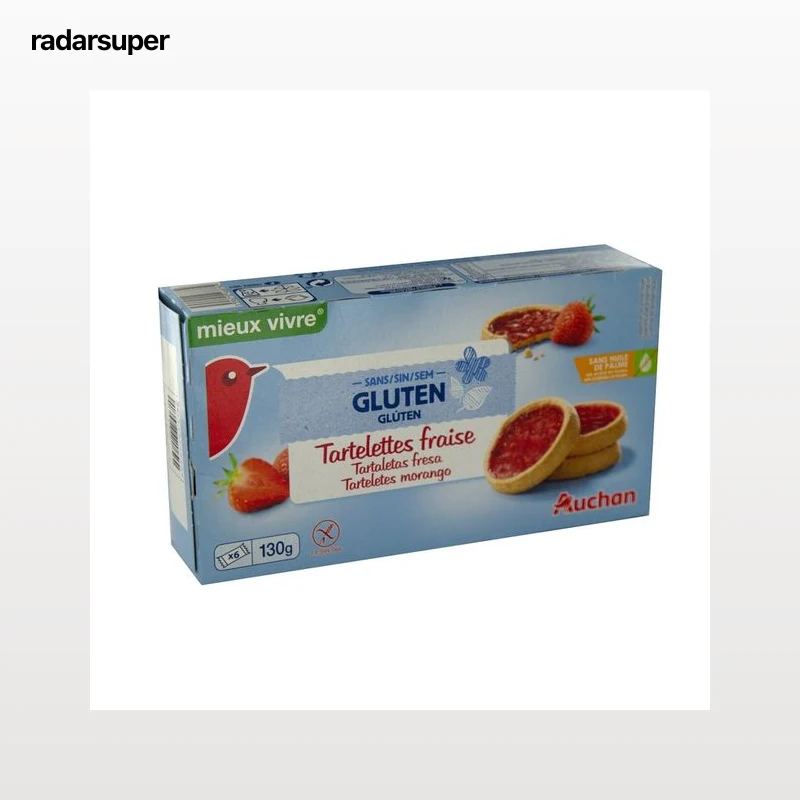 PRODUCTO ALCAMPO Tartaletas de fresa sin gluten 130 g.