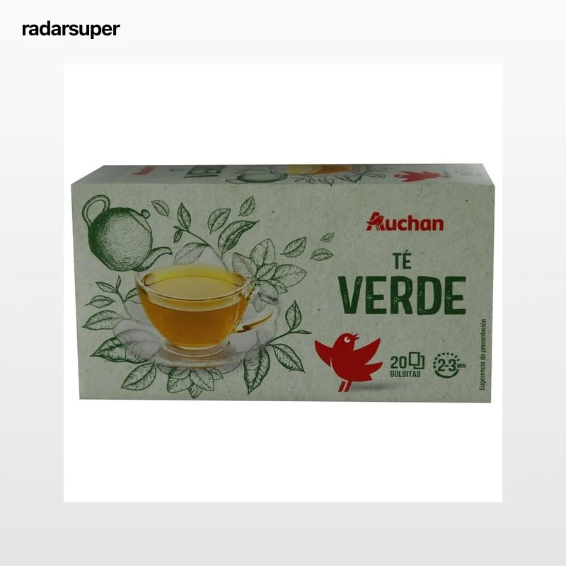 PRODUCTO ALCAMPO Té verde 100% natural en bolsitas 20 uds.36 g.