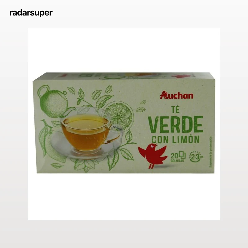 PRODUCTO ALCAMPO Té verde con limón 20 uds.30 g.
