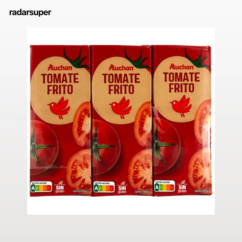 PRODUCTO ALCAMPO Tomate frito brik de 3 uds x 200 g.