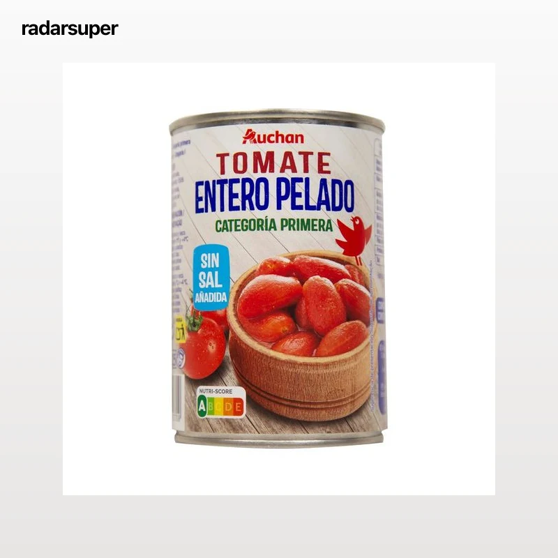 PRODUCTO ALCAMPO Tomate pelado entero lata de 240 g.
