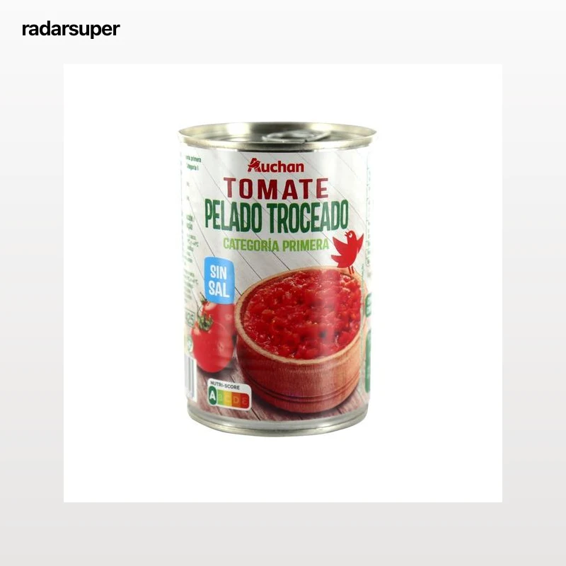 PRODUCTO ALCAMPO Tomate troceado lata de 390 g.