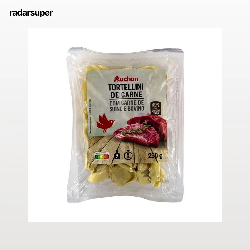 PRODUCTO ALCAMPO Tortellini de pasta al huevo con carne de vacuno 250 g.
