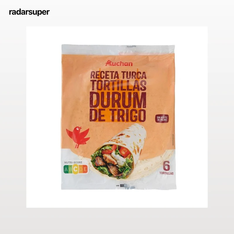 PRODUCTO ALCAMPO Tortilla Durum 6 uds 378 g.
