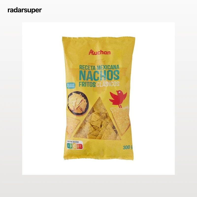 PRODUCTO ALCAMPO Tortillas chips sabor natural (nachos fritos de maíz) 300 g