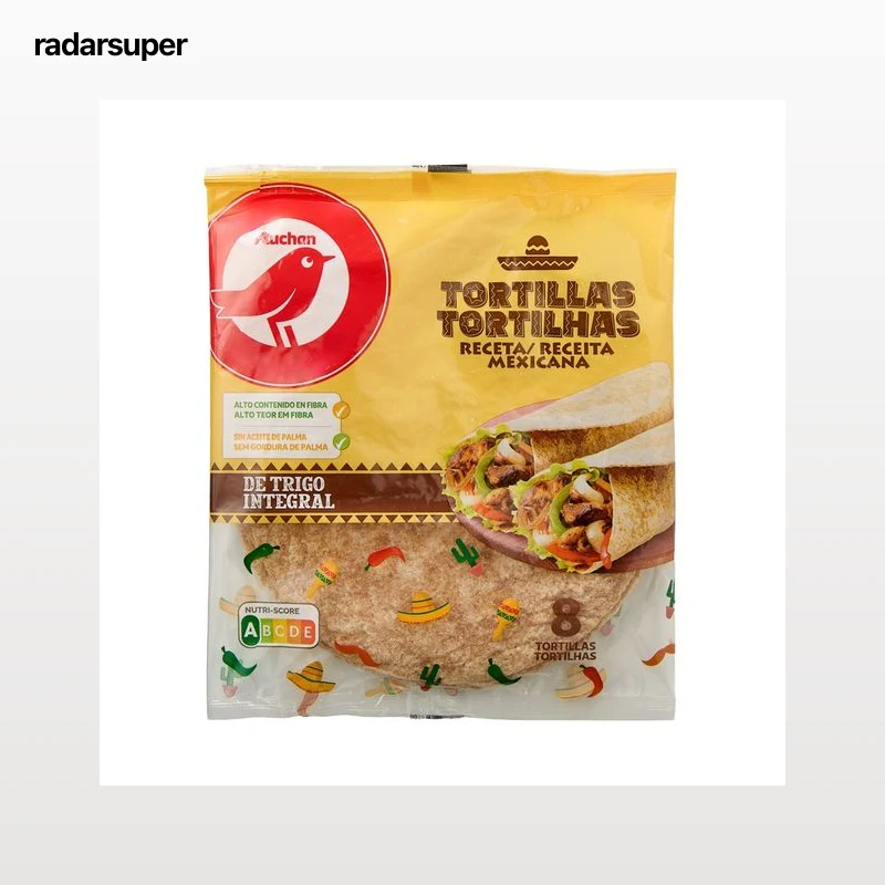 PRODUCTO ALCAMPO Tortillas de trigo integrales 8 uds 320 g