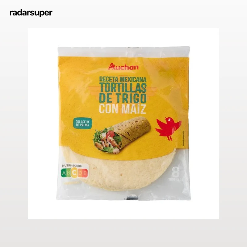 PRODUCTO ALCAMPO Tortillas de trigo y maíz 8 uds. 320 g.