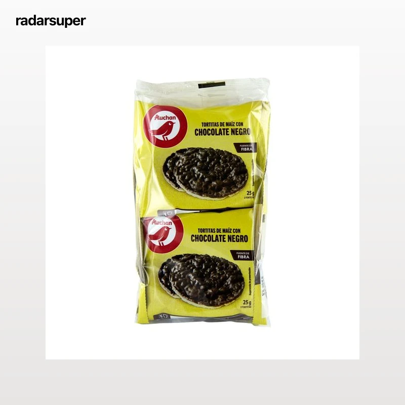 PRODUCTO ALCAMPO Tortitas de maíz con chocolate 100 g.