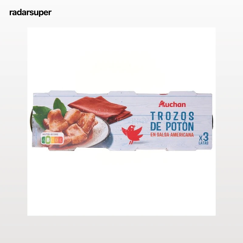 PRODUCTO ALCAMPO Trozos de pota en salsa americana 3 uds x 51 g.