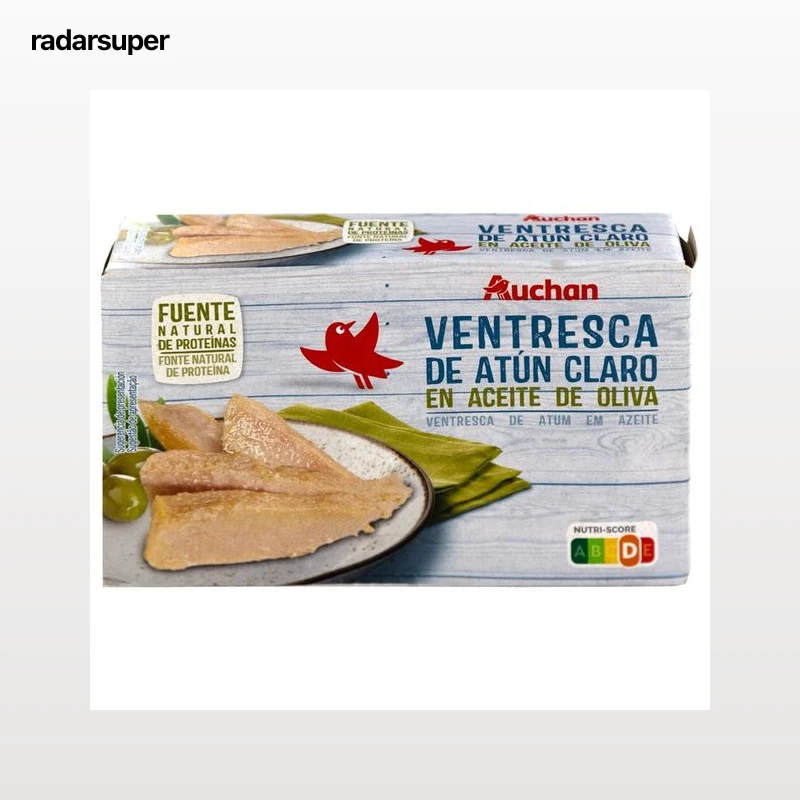PRODUCTO ALCAMPO Ventresca de atún claro en aceite de oliva lata de 72 g.