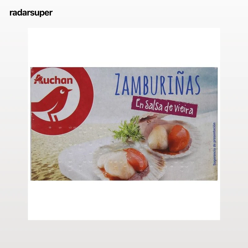 PRODUCTO ALCAMPO Zamburiñas en salsa de vieira 63 g.