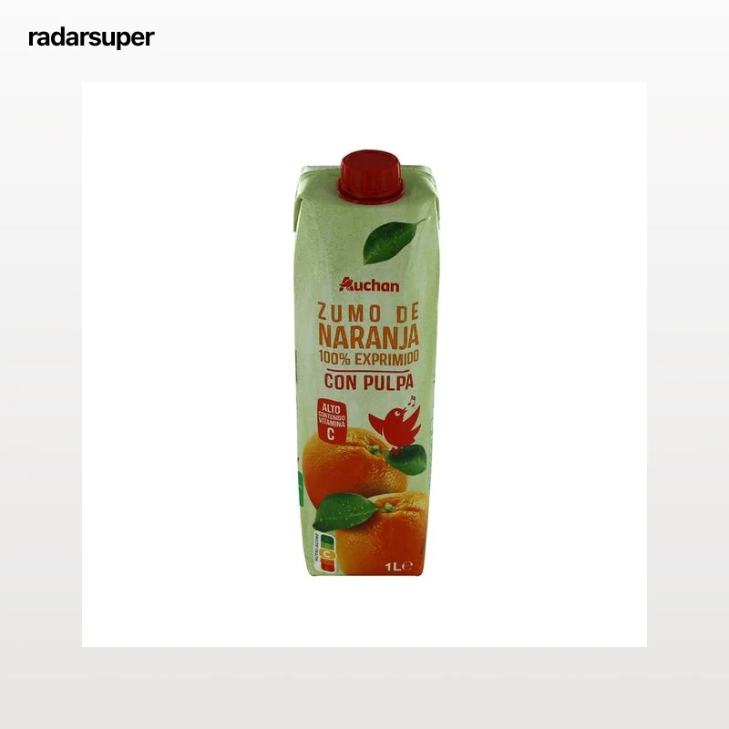 PRODUCTO ALCAMPO Zumo de naranja 100 % exprimida con pulpa 1l.