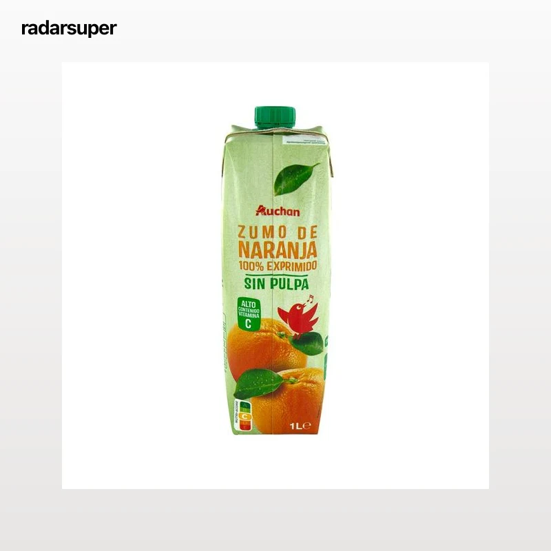 PRODUCTO ALCAMPO Zumo de naranja 100 % exprimido sin pulpa 1 l.