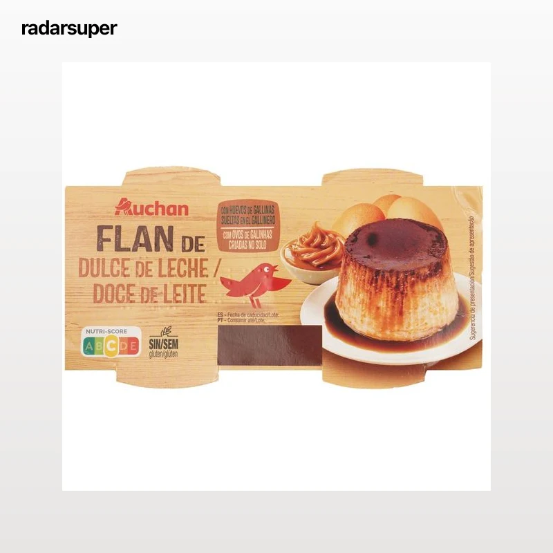 PRODUCTO AUCHAN Flan de dulce de leche 4X100g