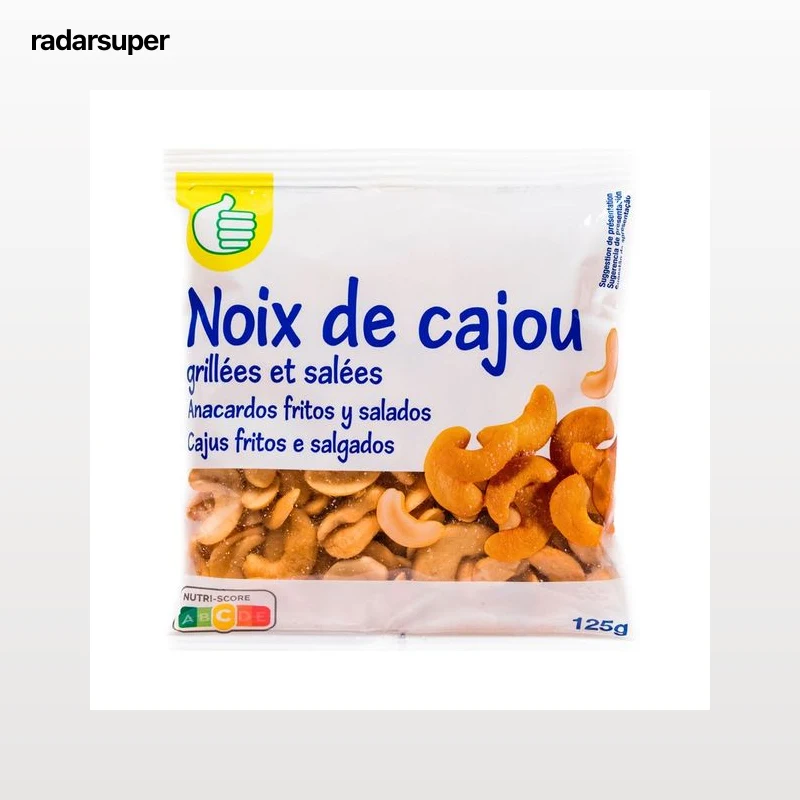PRODUCTO ECONÓMICO ALCAMPO Anacardos fritos y salados 125 g.