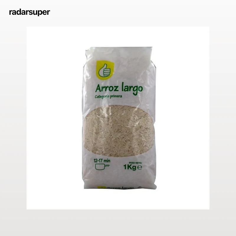 PRODUCTO ECONÓMICO ALCAMPO Arroz largo de categoria primera 1 kg.
