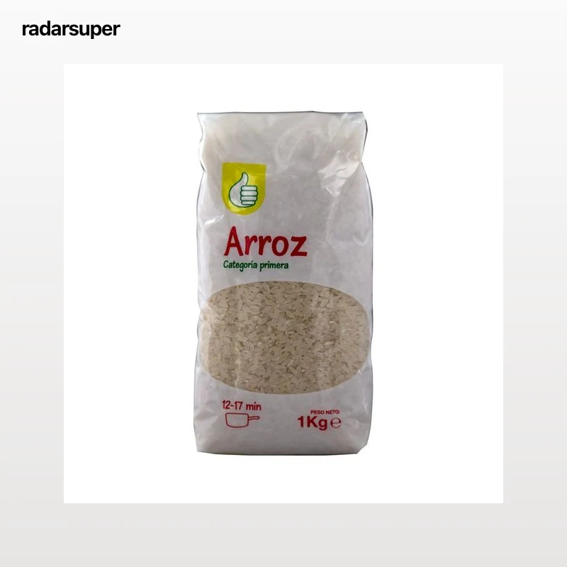PRODUCTO ECONÓMICO ALCAMPO Arroz redondo de categoria primera 1 kg.