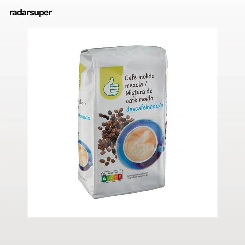 PRODUCTO ECONÓMICO ALCAMPO Café molido descafeinado mezcla 250 g.