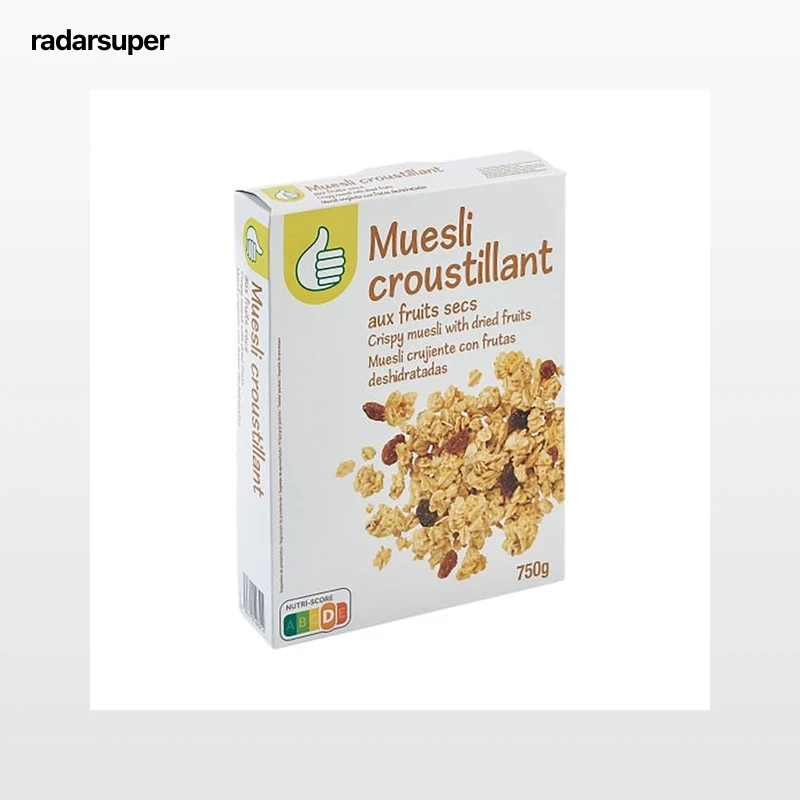 PRODUCTO ECONÓMICO ALCAMPO Cereales muesli con frutas deshidratadas 750 g.