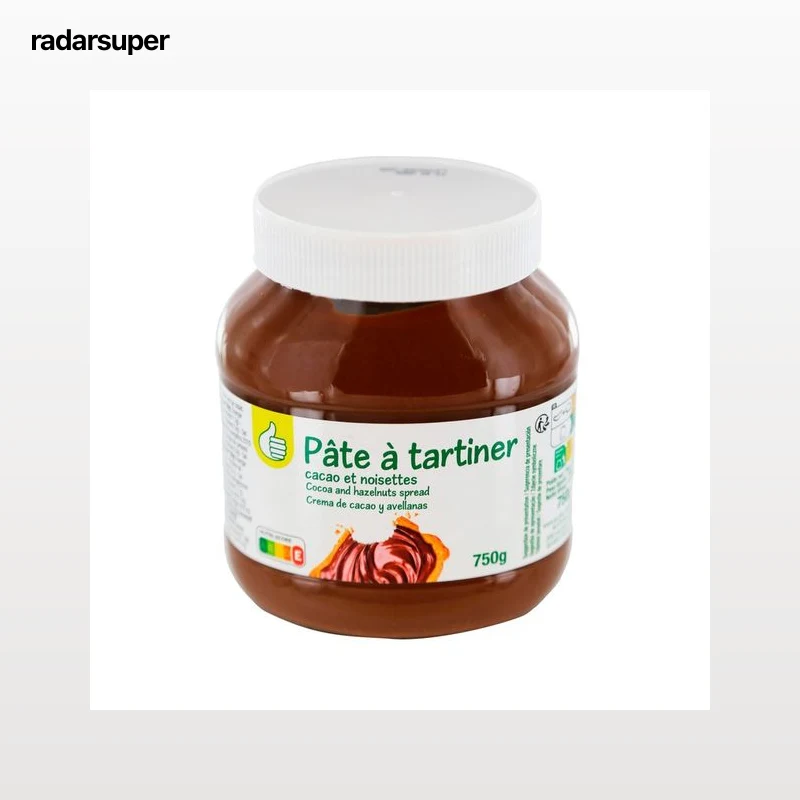 PRODUCTO ECONÓMICO ALCAMPO Crema de cacao con avellanas para untar 750 g.