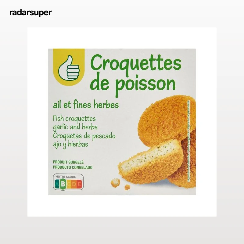 PRODUCTO ECONOMICO ALCAMPO Croquetas de pescado con ajo y finas hierbas 6 uds. 300 g.