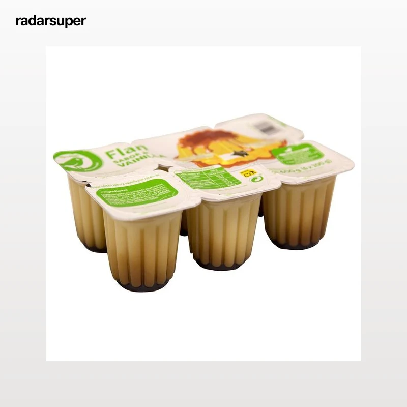 PRODUCTO ECONÓMICO ALCAMPO Flan con sabor a vainilla PRODUCTO ECONÓMICO ALCAMPO 6 x 100 g.