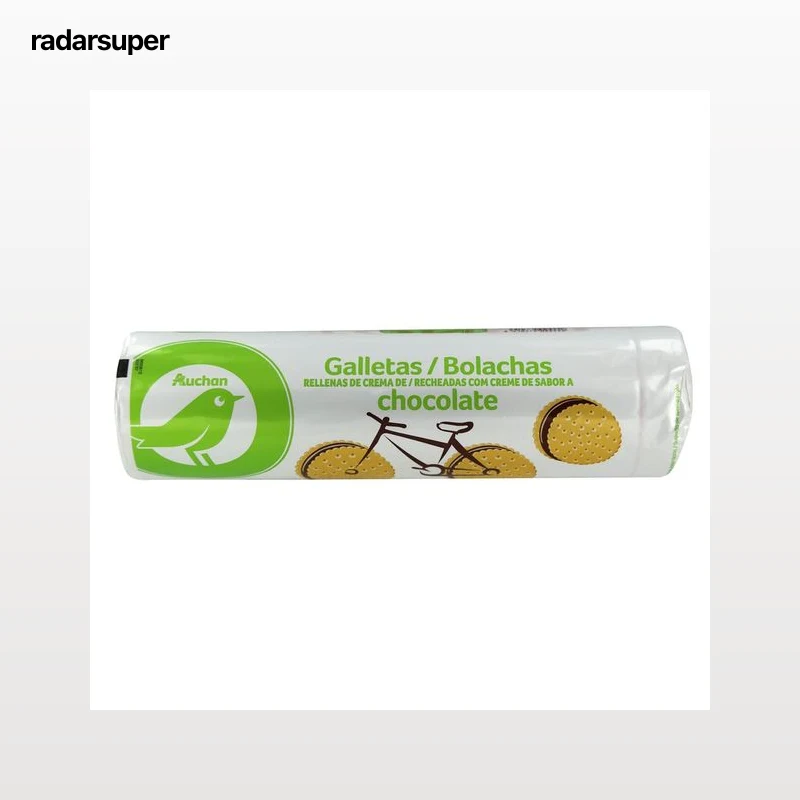 PRODUCTO ECONÓMICO ALCAMPO Galletas rellenas de chocolate 500 g.