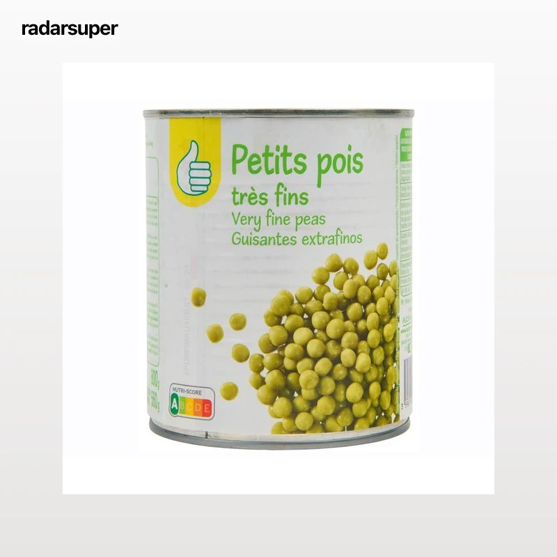 PRODUCTO ECONÓMICO ALCAMPO Guisantes muy finos 560 g.