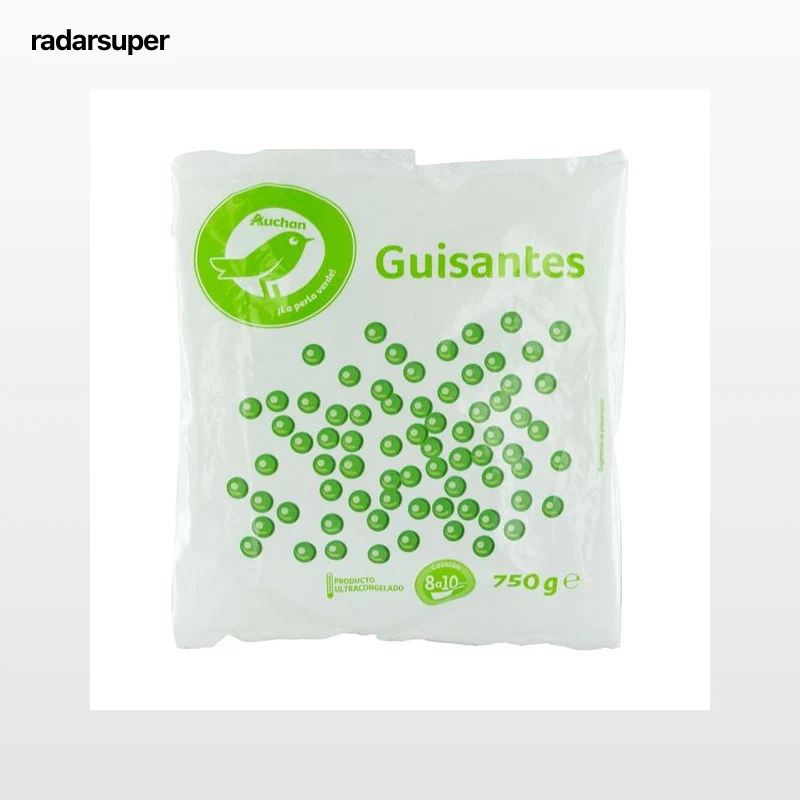 PRODUCTO ECONÓMICO ALCAMPO Guisantes ultracongelados PRODUCTO ECONÓMICO ALCAMPO 750 g.