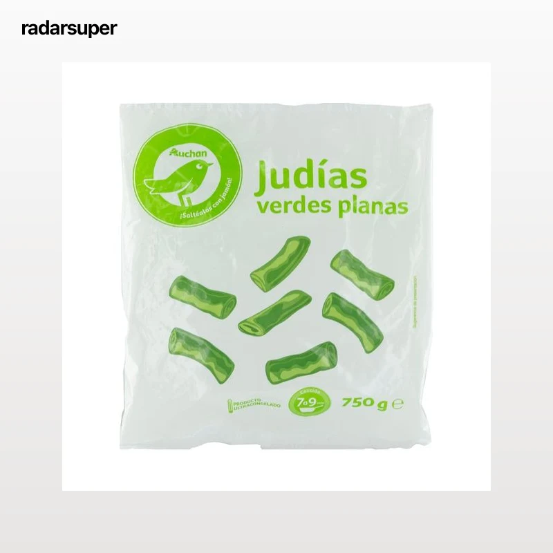 PRODUCTO ECONÓMICO ALCAMPO Judías verdes planas troceadas y ultracongeladas PRODUCTO ECONÓMICO ALCAMPO 750 g.