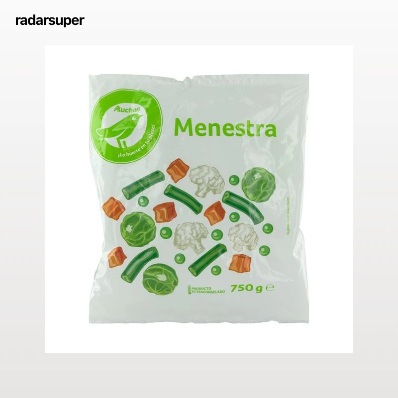 PRODUCTO ECONÓMICO ALCAMPO Menestra de verduras ultracongelada PRODUCTO ECONÓMICO ALCAMPO 750 g.