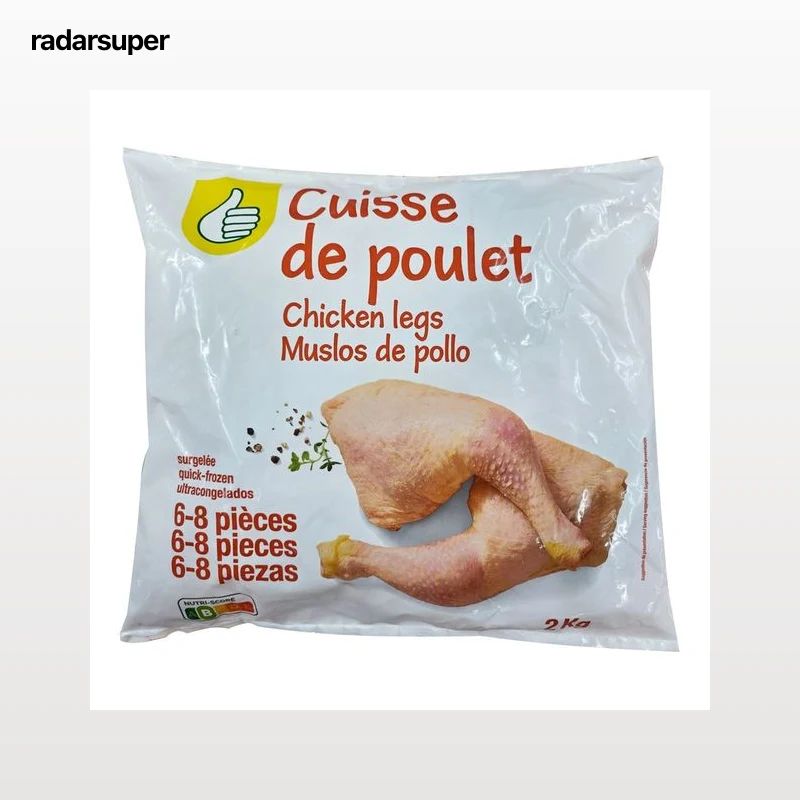 PRODUCTO ECONÓMICO ALCAMPO Muslos de pollo congelados 2 kg.