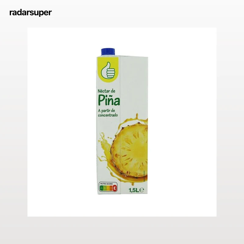 PRODUCTO ECONÓMICO ALCAMPO Néctar de piña brick de 1,5 L.