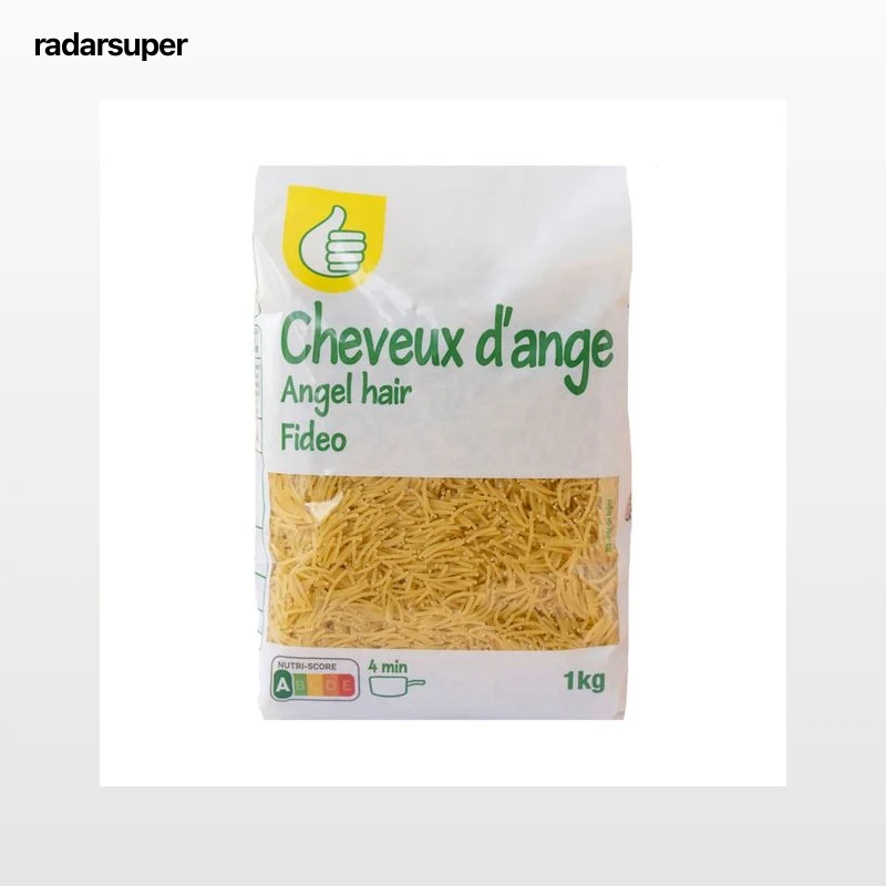 PRODUCTO ECONÓMICO ALCAMPO Pasta fideos cabellín de calidad superior 1 kg.