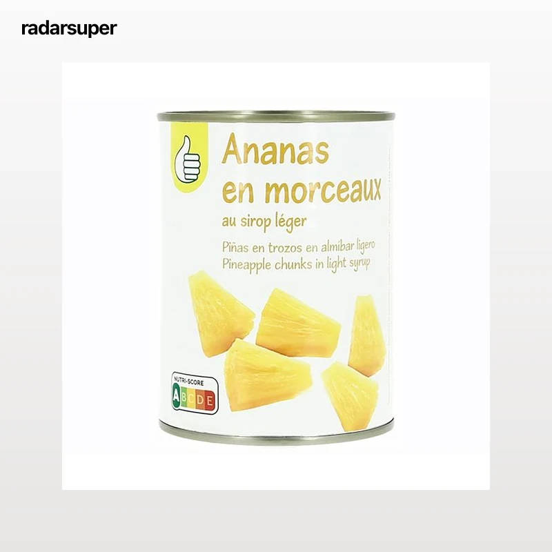 PRODUCTO ECONÓMICO ALCAMPO Piña en almíbar en trozos 340 gr.