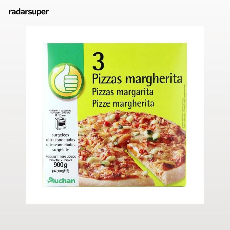 PRODUCTO ECONÓMICO ALCAMPO Pizza margarita ultracongelada 3 x 100 g.