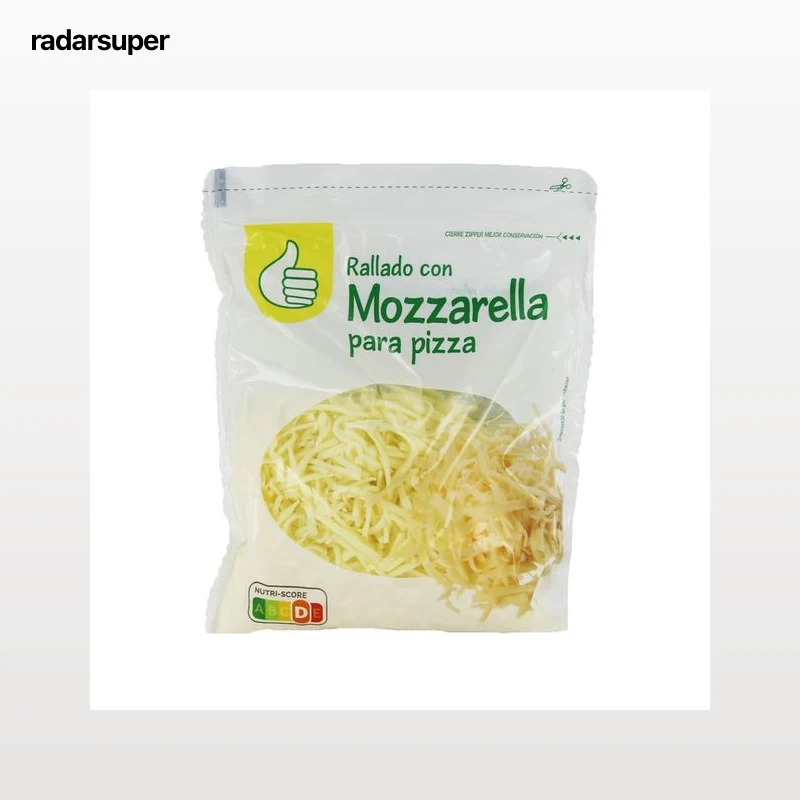 PRODUCTO ECONÓMICO ALCAMPO Queso rallado con mozzarella 200 g.