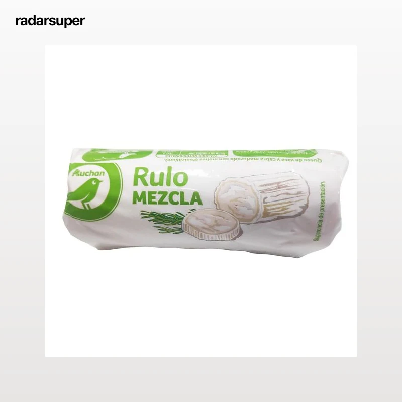 PRODUCTO ECONÓMICO ALCAMPO Rulo queso mezcla PRODUCTO ECONÓMICO ALCAMPO 180 g.