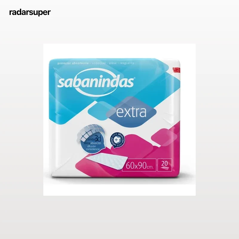 Protector absorbente maxi 60x90 cm Sabanindas Extra 20 ud.