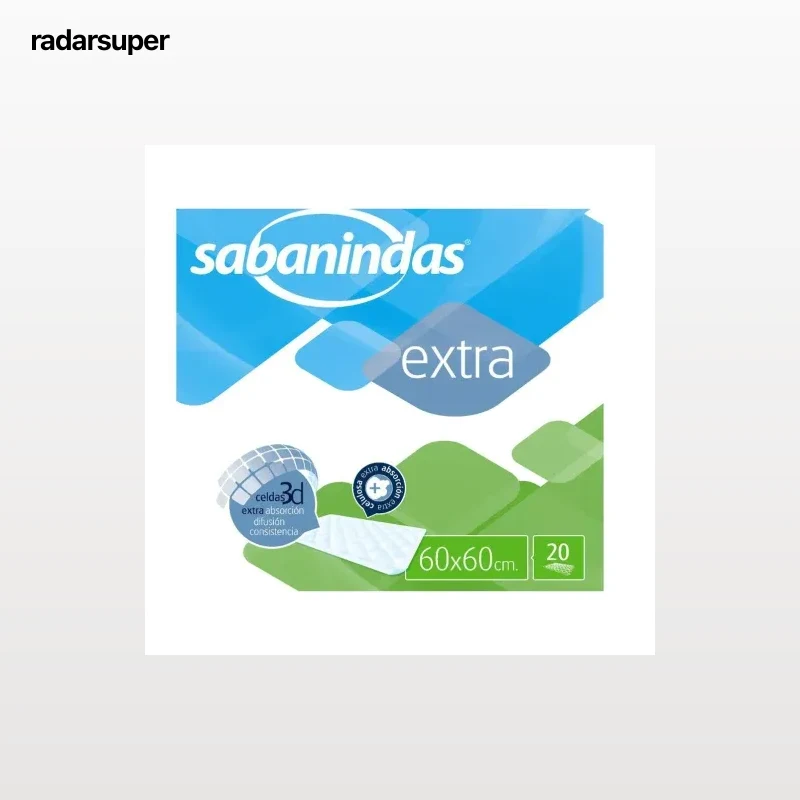 Protector Absorbente Sabanindas Extra 60x60cm 20 ud.