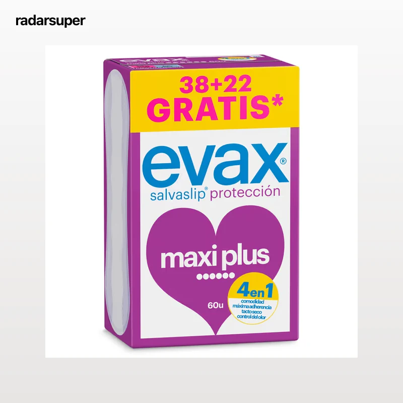 Protegeslip maxi plus Evax 60 unidades