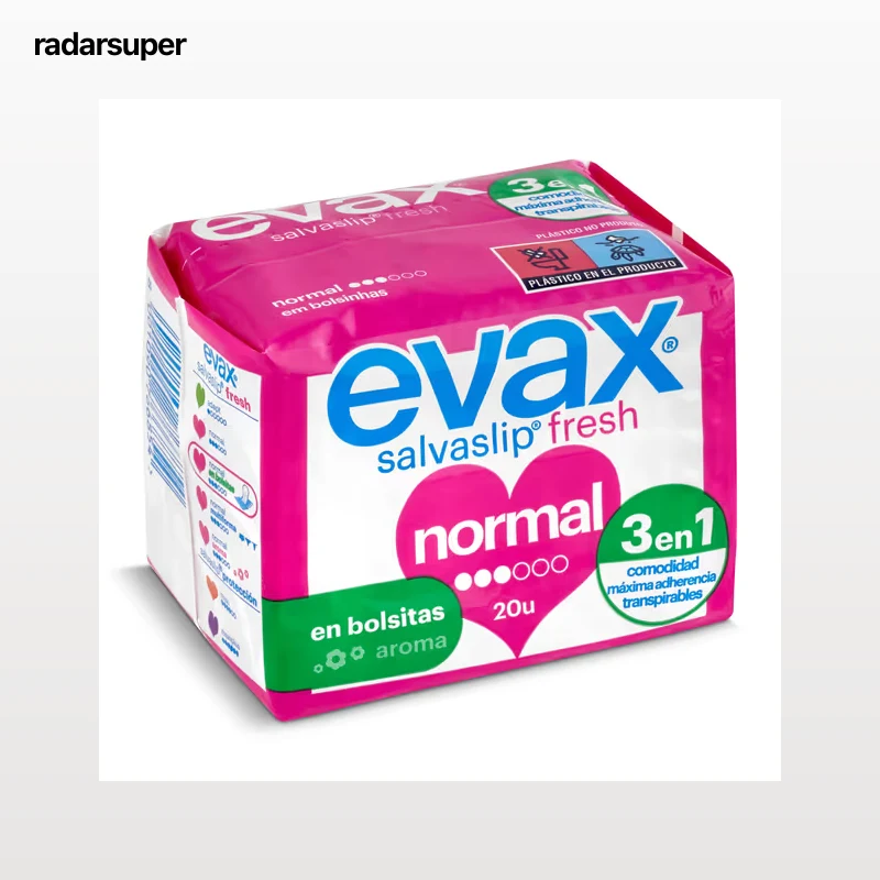 Protegeslip normal en bolsitas Evax 20 unidades