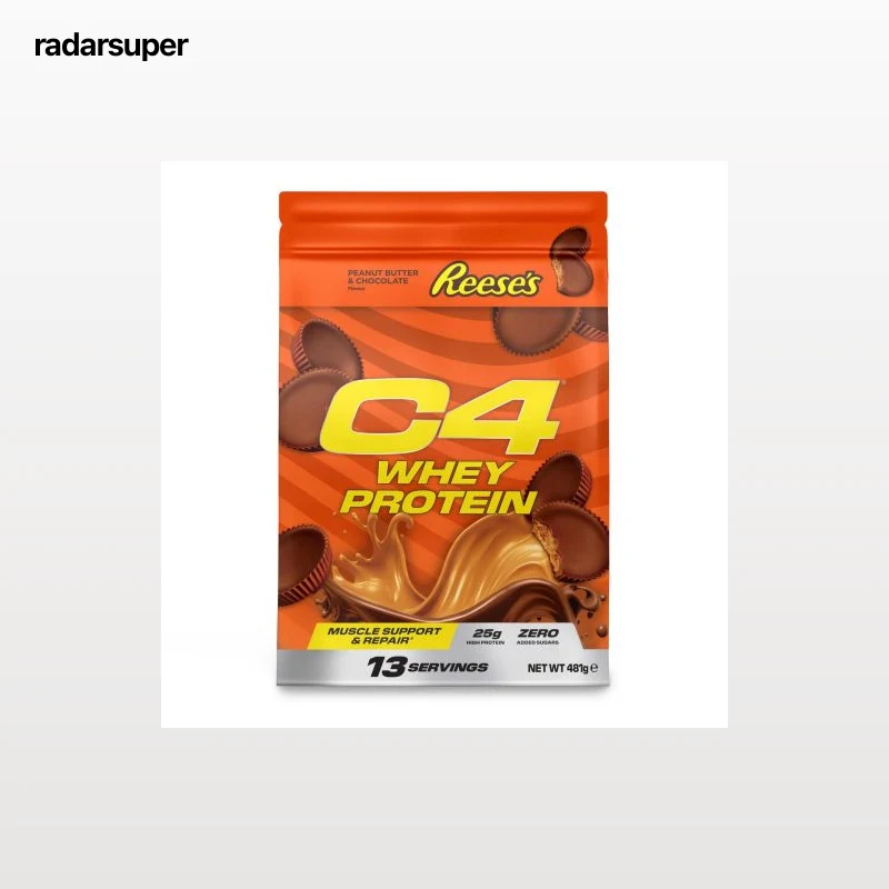 Proteína en polvo sabor galletas Reese's C4 doy pack 481 g.